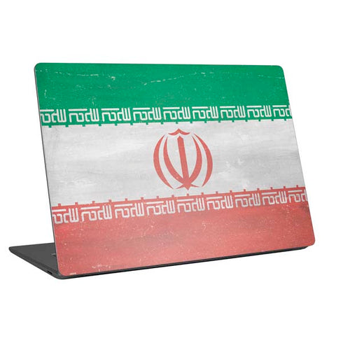 Iran Flag Distressed Laptop Skins